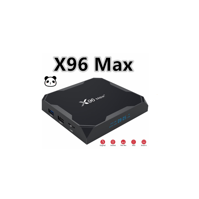 Boitier IPTV X96MAX 8K 4GO de RAM / 32GB d'espace Disque.